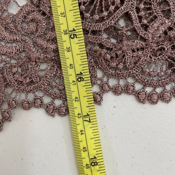 PATRA NWOT New Women's Plus Size 16 Evening Gown Mauve Pink w/ Lace Shell Long - Picture 14 of 16